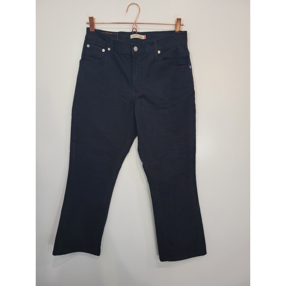 Levi Strauss Co Womens Black Relaxed Fit Bootcut Jeans 550 Size 10S‎